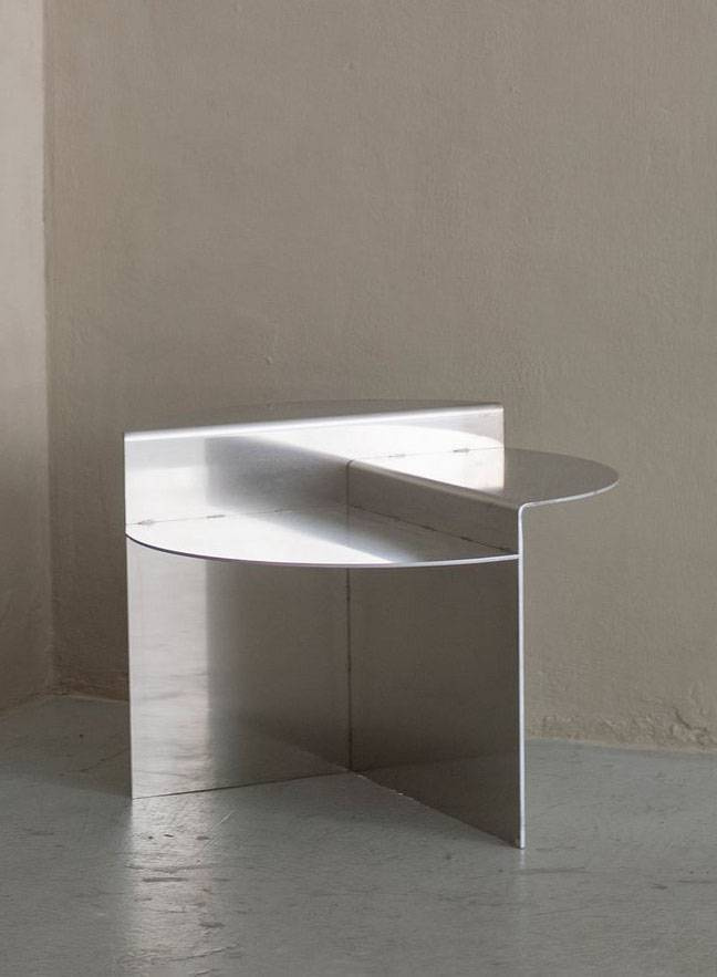 Rivet Side Table Aluminum