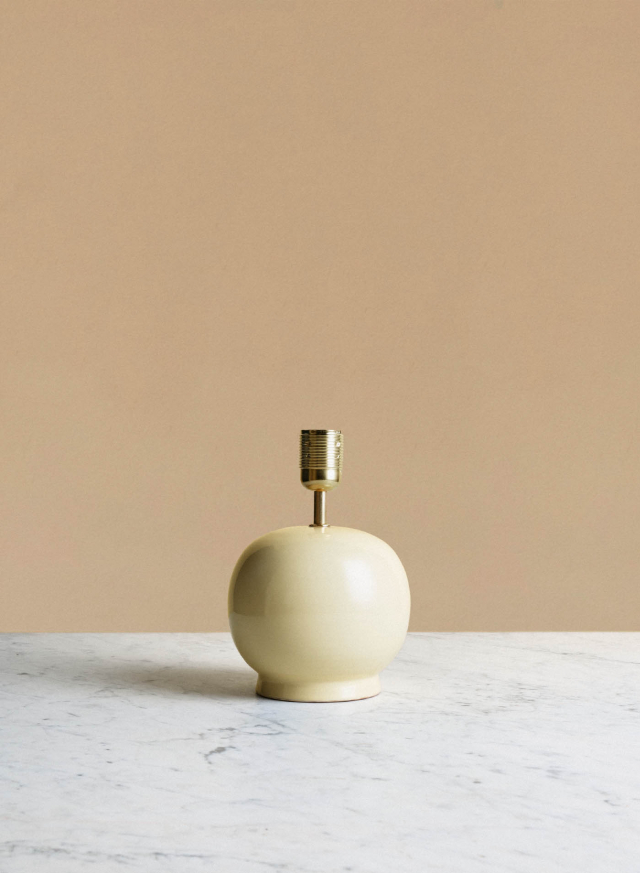 Lampfot Tondo Piccolo Crema