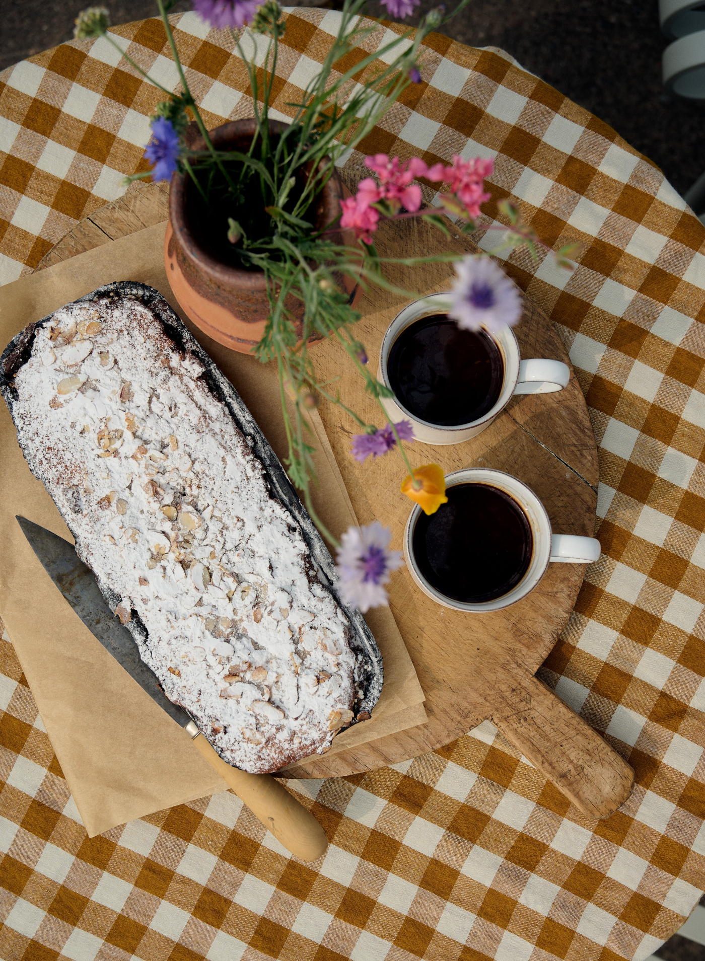 Kökskniv Buxbom/Kolstål 16cm